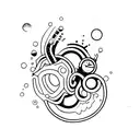 TECH DIVING tattoo design idea