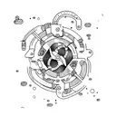 TECH DIVING tattoo design idea