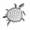 Turtle tattoo design idea