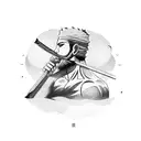 Roronoa zoro, antebraço  tattoo design idea