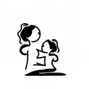 mother of twins tattoo design idea