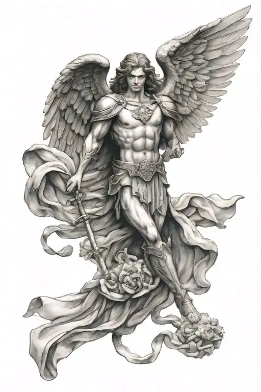 st Micheal The Archangel tattoo design idea