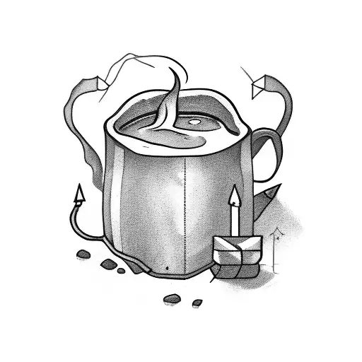 livro e café  tattoo design idea