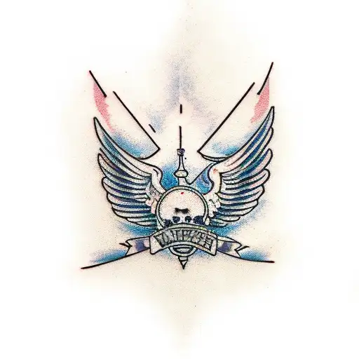 Wing tattoo design idea