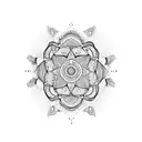 bohemian, pattern, travel, adventure, discover tattoo design idea