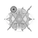 bohemian, pattern, travel, adventure, discover tattoo design idea