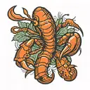 crawfish  tattoo design idea