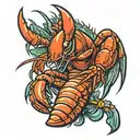 crawfish  tattoo design idea
