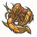 crawfish  tattoo design idea