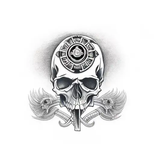 MOTORHEAD skull tattoo design idea