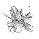 ladybug on a fig tree branch tattoo design idea