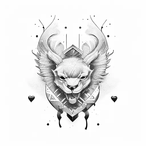 Word EDGE with heart tattoo design idea