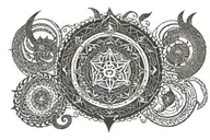 hindu mythology shiva mantra written in Sanskrit tattoo design idea