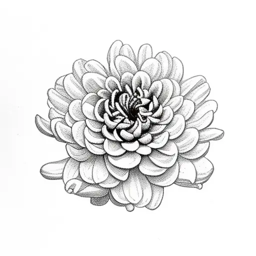 a Chrysanthemums flower with the name Rose and the date october 17 2014 in roman numerals  tattoo design idea