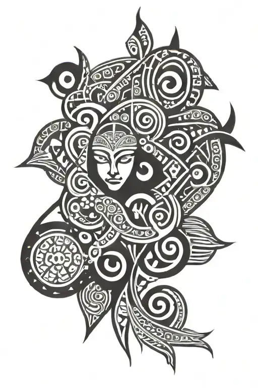 Filipino tribal tattoo design idea