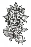 Filipino tribal tattoo design idea