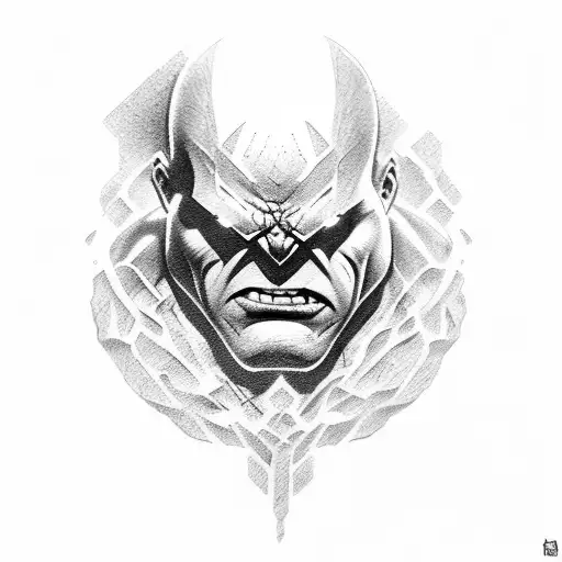 hulk but skinnier tattoo design idea