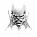 hulk but skinnier tattoo design idea