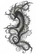 Spinal tattoo design idea