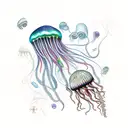 jellyfish and serotonin tattoo design idea