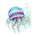 jellyfish and serotonin tattoo design idea