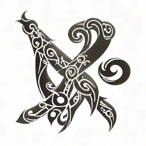 cancer ribbon for bone lung and liver cancer  tattoo design idea