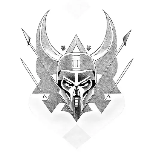 ares god tattoo design idea