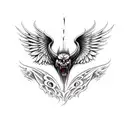 lucifer falling tattoo design idea