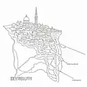 beyrouth, damascus, jerusalem a map leading tattoo design idea