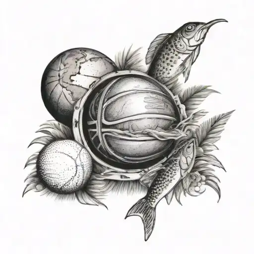 Guam, June, Mayes, basketball, fishing, hunting, golf tattoo design idea