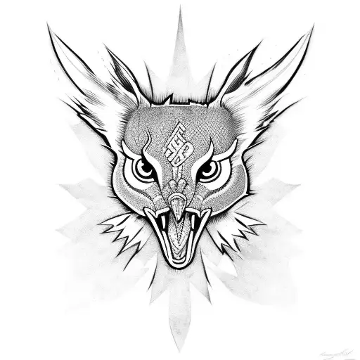 sturgeon tattoo design idea