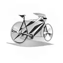 Combine elements of a car and a bike into a blackwork tattoo, representing the client's passion for both vehicles. tattoo design idea