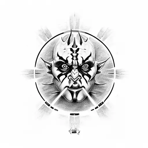 star wars darth maul tattoo design idea