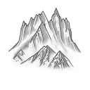 Mountain Scene in Nepal tattoo design idea