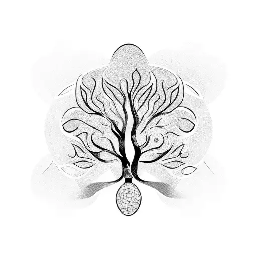 mango tree tattoo design idea