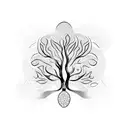 mango tree tattoo design idea