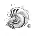 nautilus tattoo design idea