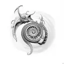 nautilus tattoo design idea