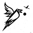 Icarus fall tattoo design idea