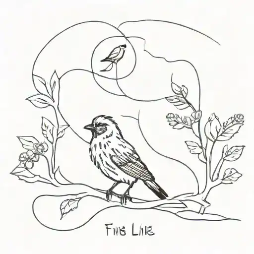 inspired by Harry Styles song "fine line" tattoo design idea