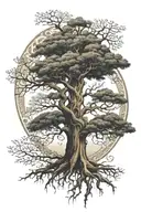 tree of life with metatron archangel tattoo design idea