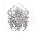 bushido code tattoo design idea