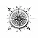 Celtic Compass  tattoo design idea