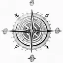 Celtic Compass  tattoo design idea