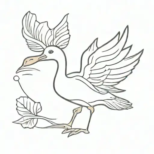 silly goose   tattoo design idea