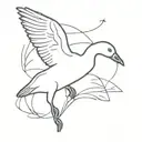 silly goose   tattoo design idea
