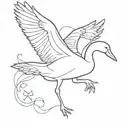 silly goose   tattoo design idea