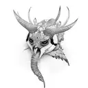 memorial magpie  tattoo design idea