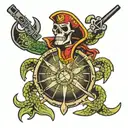 US Navy Turtel Shellback tattoo design idea