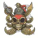 US Navy Turtel Shellback tattoo design idea